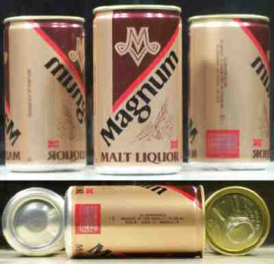 Magnum Malt Liquor Beer A/A Air Filled 12 oz Can Miller Milwaukee Wisconsin 92M