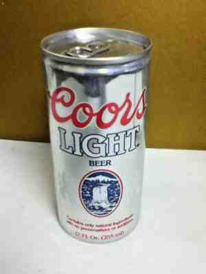Coor's Coors light aluminum stay tab beer can 12 oz. 5.25" Adolf Coors old AF7