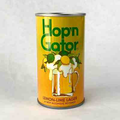 HOP'N GATOR Beer Can 12 oz SS Early PT Lemon-Lime Lager Pittsburgh Brewing Co