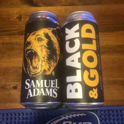 Samuel (Sam) Adams Boston Bruins Black & Gold Beer Stanley Cup (One CAN) EMPTY