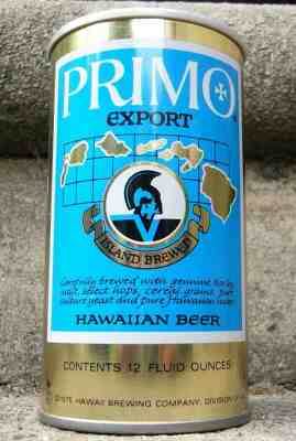 PRIMO EXPORT Hawaiian Beer. Pull Tab. Schlitz Brewing Honolulu Hawaii Can. MINT.