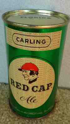 *OLD* Carling Red Cap Ale FT Beer can w/Florida Vanity top