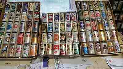 beer can collection 80 different Rock Roll Texas football  Irish Pabst JR Ewing