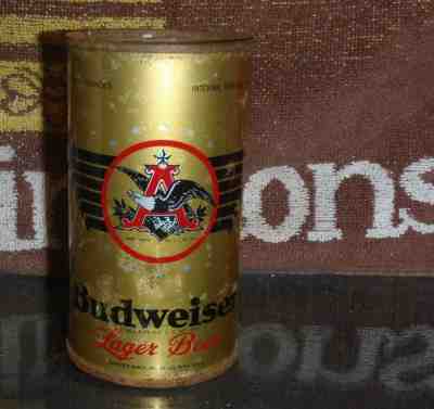 OLD SCHOOL 1948 BUDWEISER OI IRTP FLAT TOP BEER CAN ST LOUIS Mo ANHEUSER BUSCH