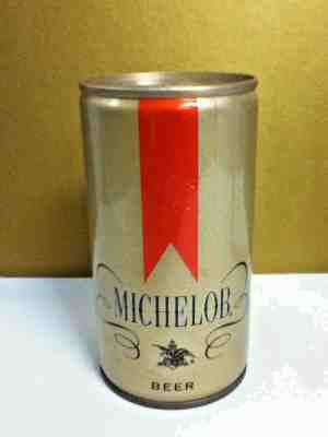 Michelob from anheuser busch beer metal pull tab old can 12 oz. 4.75" AD7