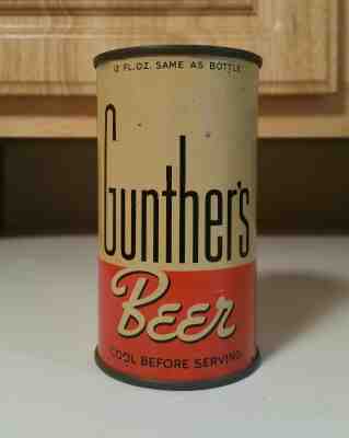 Gunther's Flat Top Beer Can Long Opener Opening Instructions OI Baltimore Empty