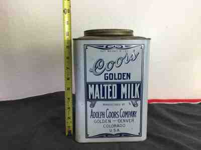Vintage Original Coors Brewing Company 10 POUND MALTED MILK CAN ~ Beer