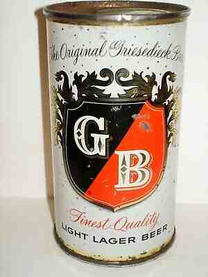 GB LIGHT LAGER BEER Flat Top  Beer Can L277