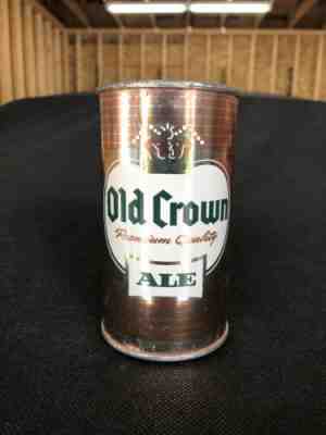 OLD CROWN ALE Flat Top Beer Can Nice Empty Fort Wayne, In Brewing