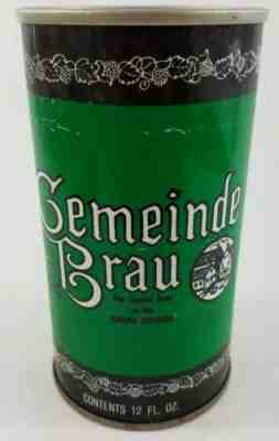 Vintage Gemeinde Brau Beer 12oz Can Straight Steel Cold Spring MN Amana b1