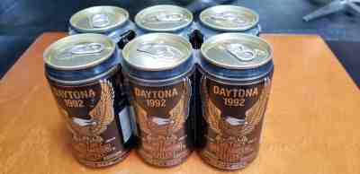 1992 6 Pack Harley Davidson Motorcycle Collectible Beer Can Daytona Bike Rally