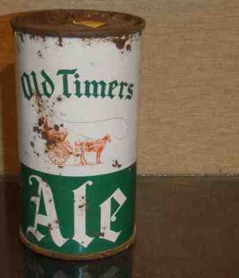 1950S OLD TIMERS ALE FLAT TOP BEER CAN USBC 108-28 CLEVELAND SANDUSKY OHIO CCC