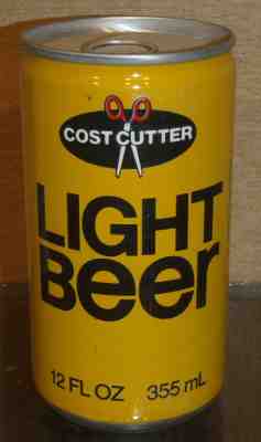 COST CUTTER PULL TAB BEER CAN PEARL SAN ANTONIO TEXAS BOTTOM OPENED