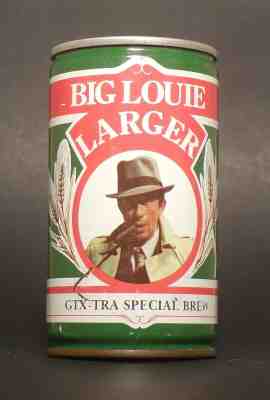 PRICE DROP! Scarce Big Louie Steel Tab Top Beer Can from South Africa