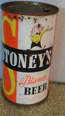 *OLD* Stoney's Pilsener Flat Top Beer Can Jones Brewing