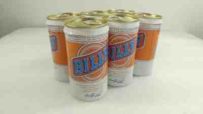 6 Pack Unopened Billy Beer Cans With Original Plastic Ring. Not for Consumption
