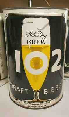 102 Pale Dry Brew Beer Gallon Can