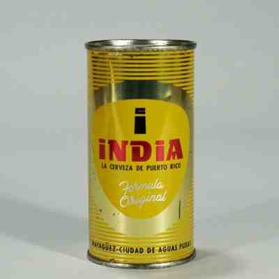 India Puerto Rico Flat Top Beer Can Vanity Lid Cerveceria Mayaguez 85-15 -SWEET-