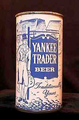 YANKEE TRADER BEER - MID 1950'S - 12OZ KEGLINED FLAT TOP CAN - INCREDIBLY CLEAN