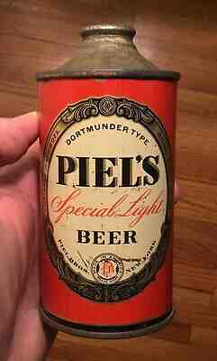 Old Piels Special Light Beer Can Low Profile Cone Top NY Advertising 