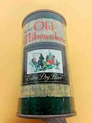 Old Milwaukee beer flat top beer can Extra Dry.  Schlitz Brewing Co. IRTP