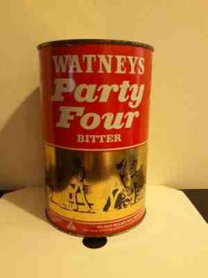 Flat top beer cans watneys party four gallon flat seldom seen..nice!!!