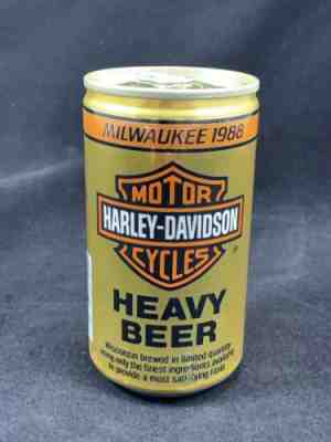 Vintage Harley Davidson Heavy Beer Can Milwaukee 1988 12 OZ  Unopened 