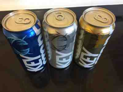 Collectible Beer Can 2019 Keystone Light Gold,silver and Blue Cans
