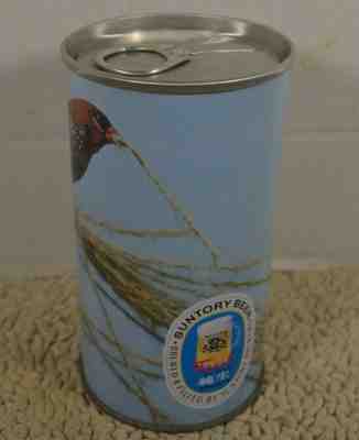 SUNTORY BEER FRESH #374 bird can 350ml Japan Bottom opened straight steel RARE