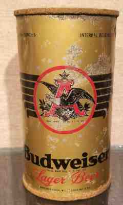 OLD SCHOOL 1948 BUDWEISER OI IRTP FLAT TOP BEER CAN ST LOUIS Mo ANHEUSER BUSCH