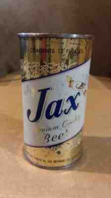 Jax Beer. Flat top beer can. Jax brewing company, Florida. Bottom opened. 