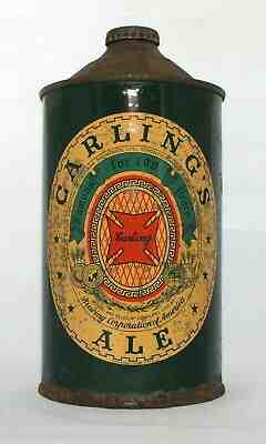 Very Scarce Carling's Ale 32 oz. Quart Cone Top Beer Can-Cleveland, Ohio