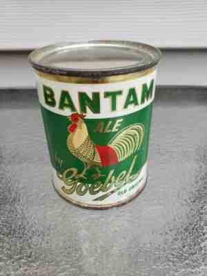 Bantam Ale Goebel 8oz Flat Top Beer Can MI