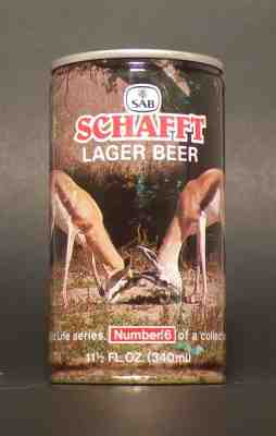 FINAL WEEK! Schafft #6 Steel Tab Top Beer Can from South Africa
