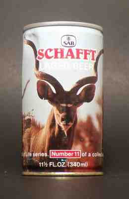FINAL WEEK! Schafft #11 Steel Tab Top Beer Can from South Africa