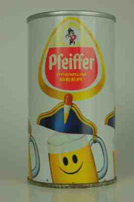 Pfeiffer Beer pull-tab can, Pfeiffer Brewing, Detroit, MI *ZIP TAB*