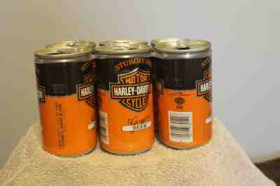 Harley Davidson BEER  - Sturgis 1986 Motorcycle Rally 6 cans