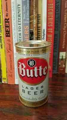 Butte Lager 12oz Flat Top Beer Can Higher Grade!