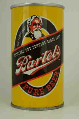 Bartels Pure Beer pull-tab can, The Lion. Inc, Wilkes-Barre, PA *THE PROFESSOR*