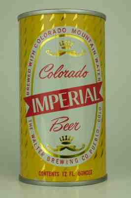 Colorado Imperial Beer pull tab can, Walter Brewing, Pueblo, CO *NEAR PERFECT*