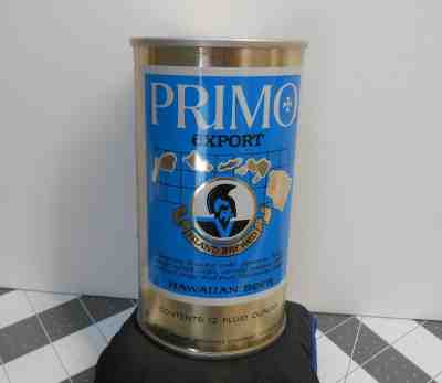 Rare 1975 Primo EXPORT Hawaiian Beer Can Unopened Empty Can Very Nice Condition