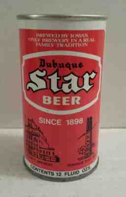 DUBUQUE STAR BEER Iowa Vintage Collectible Empty 12 Oz Pull Tab Metal ...