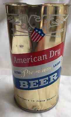 American Dry Extra Premium Lager Beer 12 oz Flat Top or Tab Beer Can