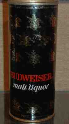 1970S BUDWEISER MALT LIQUOR PULL TAB BEER CAN ANHEUSER BUSCH ST LOUIS HALF QUART