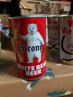 WHITE BEAR Strong Flat Top Beer Can Walter Brewing Co. Eau Claire, Wisconsin