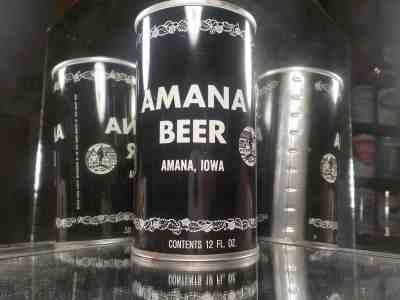 AMANA IOWA BY COLD SPRING  STRAIGHT STEEL OLD BEER CAN 33-12