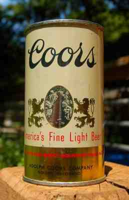 HANDSOME COORS NO BANQUET IRTP FLAT TOP BEER CAN!
