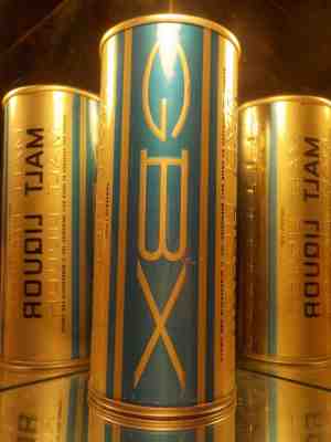 16 OZ GBX MALT LIQUOR  STRAIGHT STEEL BEER CAN 151-13