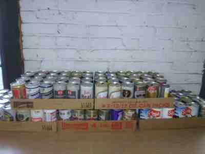 Lot of 120 Vintage Beer Cans 12 oz Schmidt Hanley Munich Piels Etc