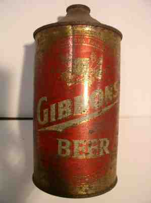 Gibbons Beer Quart Cone Top Can Wilkes Barre PA